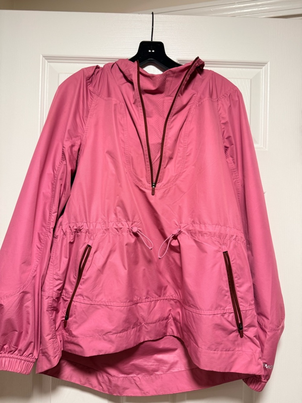 lululemon athletica Pink Hooded Anorak Pullover Jacket